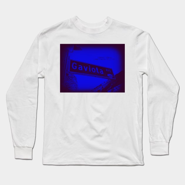 Gaviota Avenue BLU PURP, Long Beach, CA by Mistah Wilson Long Sleeve T-Shirt by MistahWilson